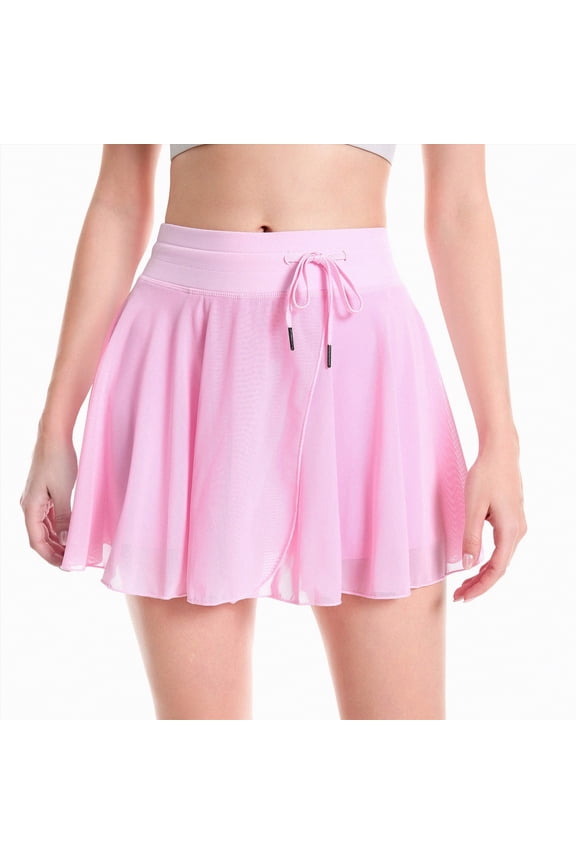 Womens Corduroy Skirt High Waisted Basic Casual A-line Summer Skirts,Corduroy Basic,Summer A-lineļ¼Light Pink,L)