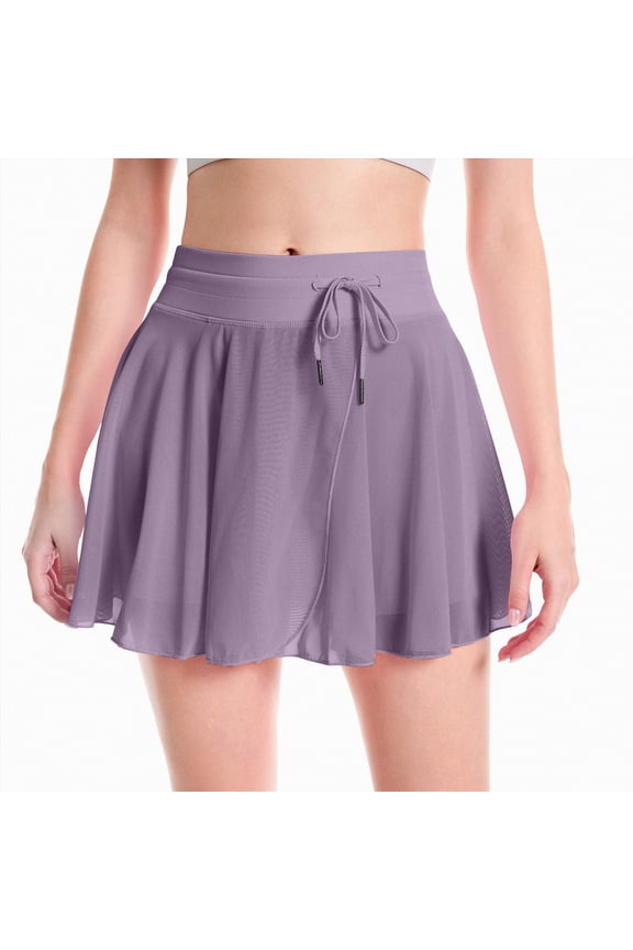 Womens Corduroy Skirt High Waisted Basic Casual A-line Summer Skirts,Corduroy Basic,Summer A-lineļ¼Purple,S)