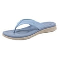 thumbnail image 1 of Hessimy Womens Fashion Orthotic Slides Ladies Lightweight Athletic Yoga Mat Sandals Slip On Thick Cushion Slippers Sandals With Comfortable Plantar Fasciitis Arch Support(Blue,38), 1 of 7