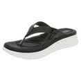 thumbnail image 1 of Hessimy Womens Sandals Platform Wedge: Comfortable Dressy Casual Summer Beach Shoes Slides Walking Flip Flops for Women(Black,41), 1 of 7