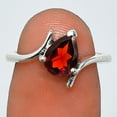 thumbnail image 1 of Hessonite Garnet 925 Sterling Silver Ring s.7.5 Jewelry R-1731 AGR1022_B_7.5, 1 of 6