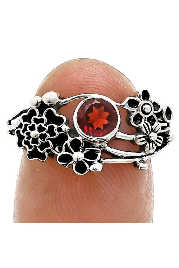 Hessonite Garnet 925 Sterling Silver Ring s.8 Jewelry R-1041 AGR1014_E_8