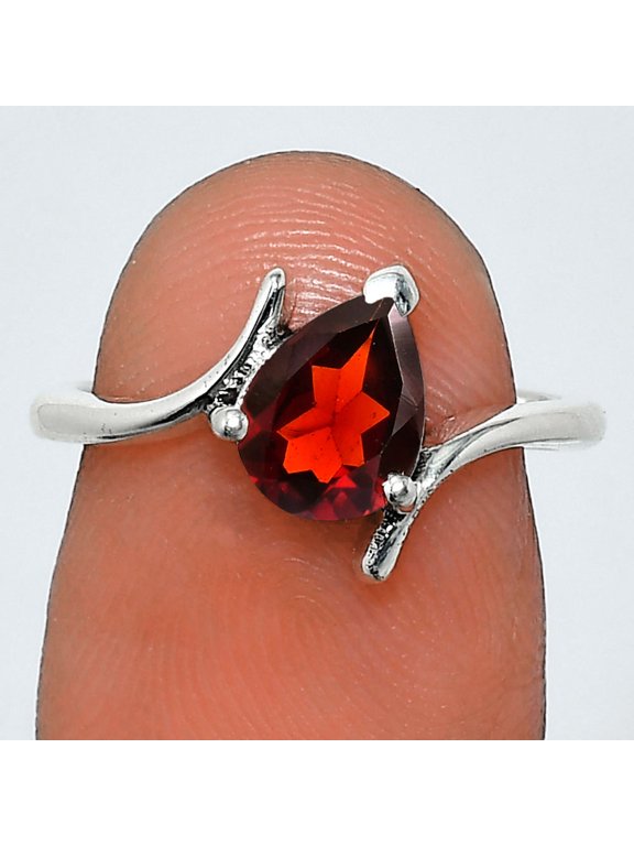Hessonite Garnet 925 Sterling Silver Ring s.8 Jewelry R-1731 AGR1022_B_8