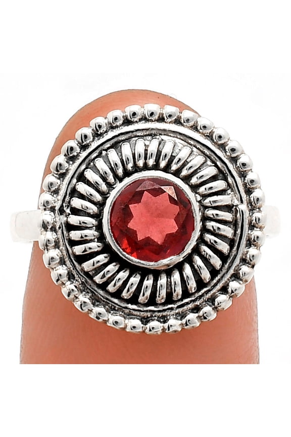 Hessonite Garnet 925 Sterling Silver Ring s.9 Jewelry R-1388 AGR1017_B_9