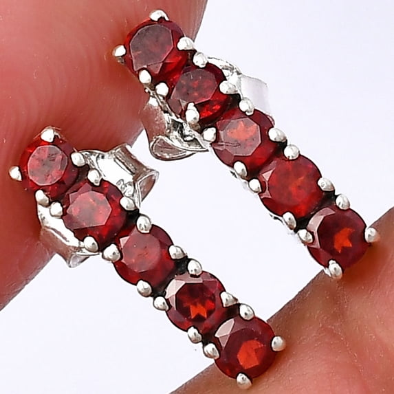 Hessonite Garnet - Madagascar 925 Sterling Silver Earrings Jewelry DGE1070_C E-1063