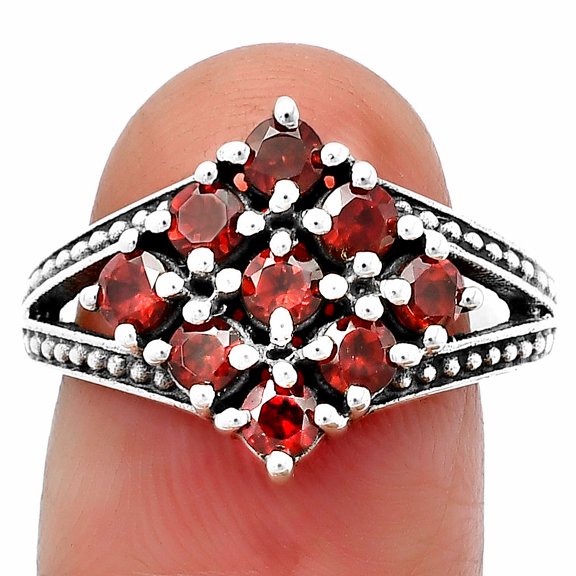 Hessonite Garnet - Madagascar 925 Sterling Silver Ring s.5 Jewelry DGR1106_B_5 R-1018
