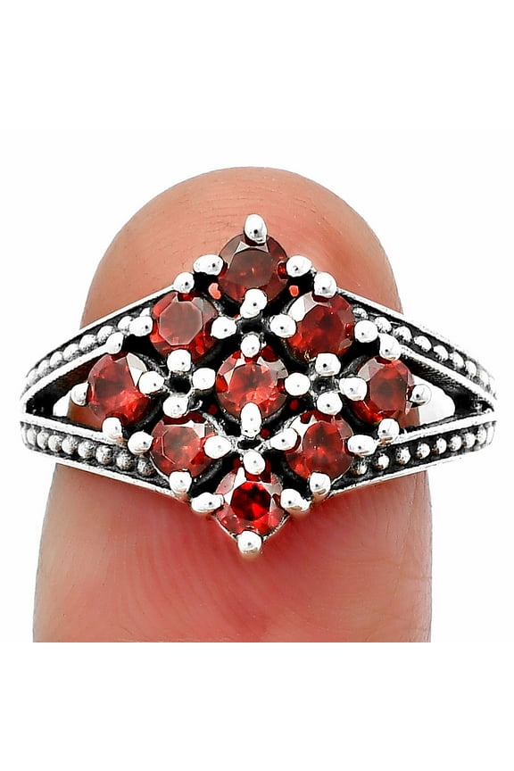 Hessonite Garnet - Madagascar 925 Sterling Silver Ring s.5 Jewelry DGR1106_B_5 R-1018