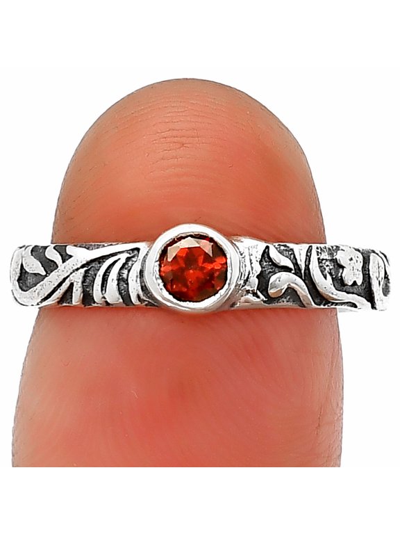 Hessonite Garnet - Madagascar 925 Sterling Silver Ring s.6 Jewelry DGR1119_B_6 R-1042