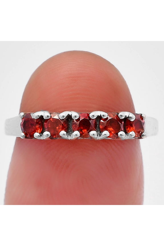 Hessonite Garnet - Madagascar 925 Sterling Silver Ring s.6 Jewelry DGR1125_G_6 R-1049