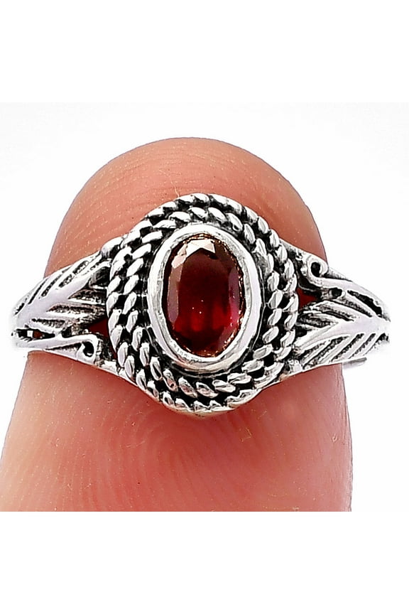 Hessonite Garnet - Madagascar 925 Sterling Silver Ring s.6 Jewelry DGR1131_F_6 R-1044