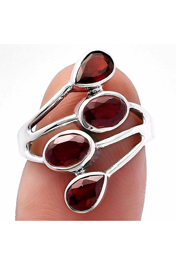 Hessonite Garnet - Madagascar 925 Sterling Silver Ring s.6 Jewelry DGR1133_D_6 R-1053