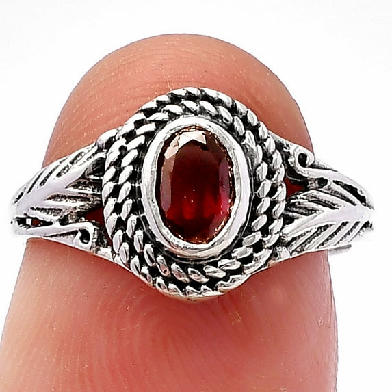 Hessonite Garnet - Madagascar 925 Sterling Silver Ring s.7 Jewelry DGR1131_F_7 R-1044