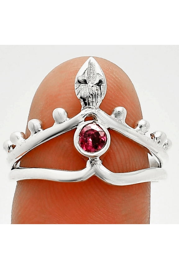 Hessonite Garnet - Madagascar 925 Sterling Silver Ring s.8 Jewelry R-1467 SDR236726