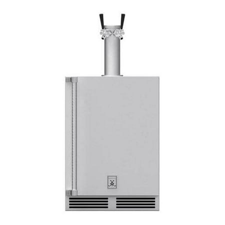 Hestan 24-inch 5.2 Cu. Ft. Right Hinge Outdoor Rated Double Tap Beer Dispenser
