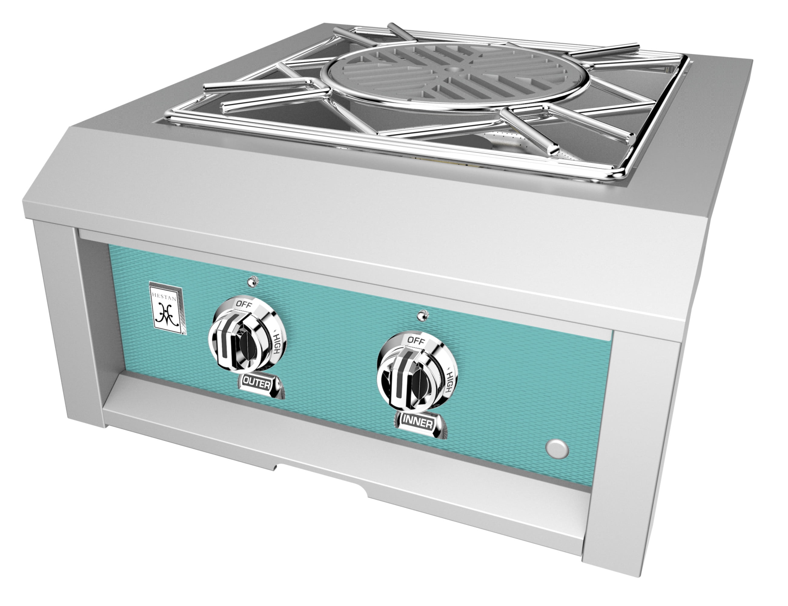Hestan AGPB24-NG-TQ 70000 BTU 24" Wide Natural Gas Built-In Power Burner - Bora Bora