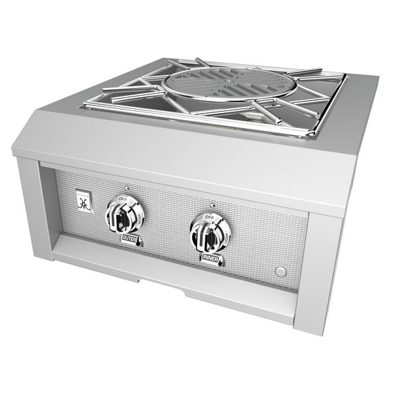 Hestan Agpb24-Ng 70000 BTU 24" Wide Natural Gas Built-In Power Burner - Stainless Steel