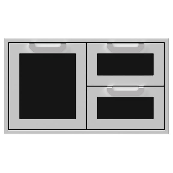 Hestan Agsdr36 36" Wide Single Storage Door And Double Drawer From The Hestan Outdoor