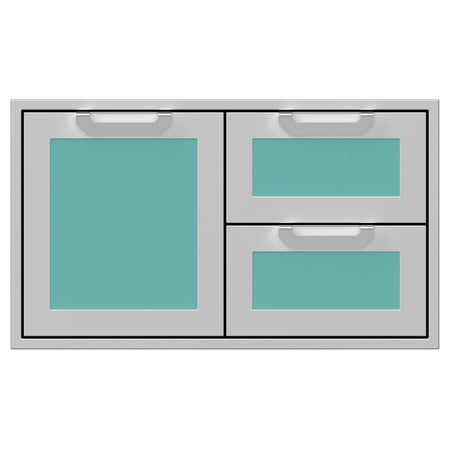 Hestan Agsdr36 36" Wide Single Storage Door And Double Drawer From The Hestan Outdoor