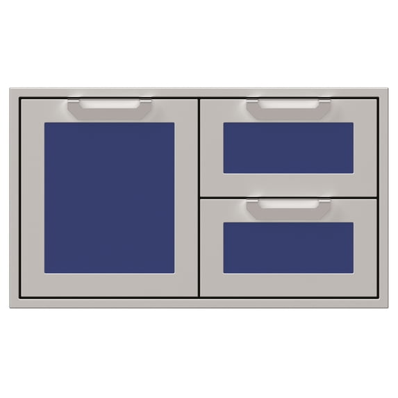 Hestan AGSDR36-BU 36" Wide Single Storage Door And Double Drawer From The Hestan Outdoor