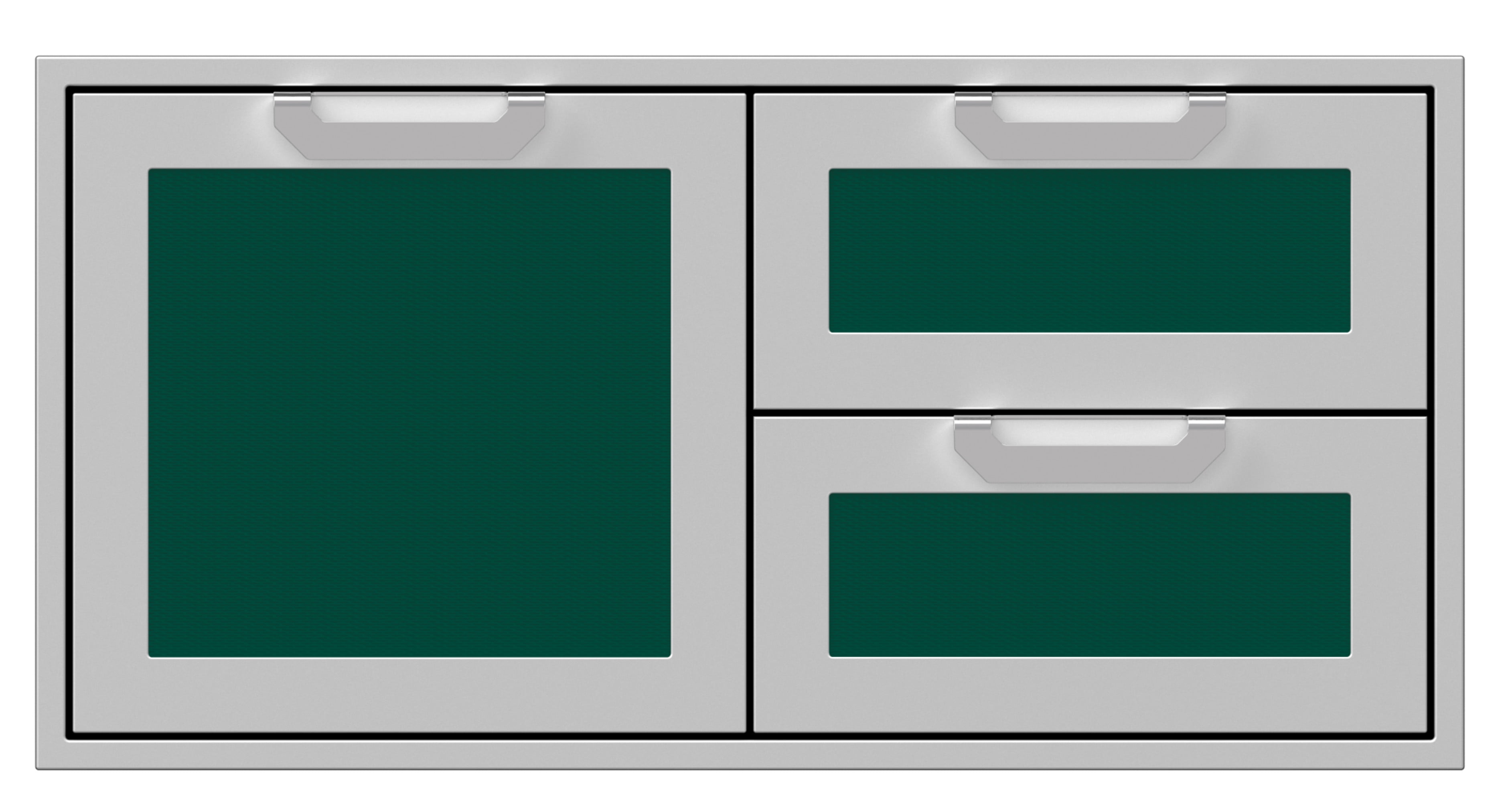 Hestan AGSDR42-GR 42" Wide Single Storage Door And Double Drawer From The Hestan Outdoor