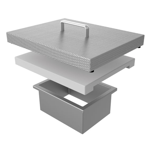 Hestan Agtc Countertop Trash Chute For Hestan Outdoor Series Grills - Stainless Steel