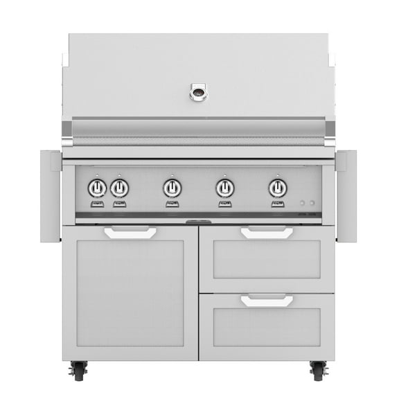 Hestan Gcr42 42" Wide Grill Cart - Stainless Steel