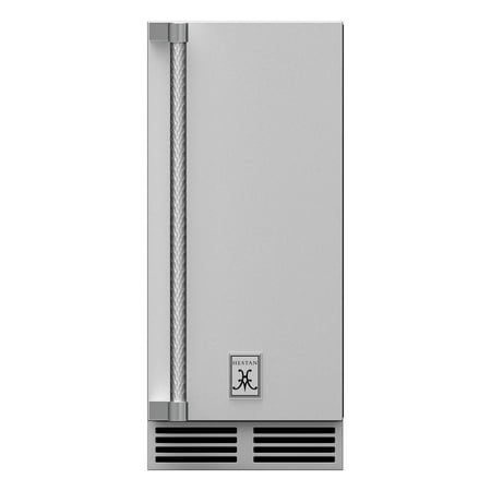 Hestan - 14.9" 55-Lb. Freestanding Icemaker - Stainless Steel