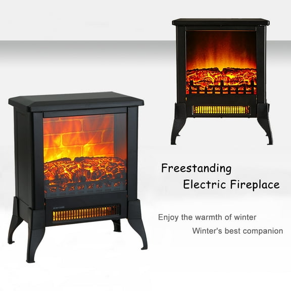 HestiNysus 14" Freestanding Electric Fireplace Space Hearth Heater