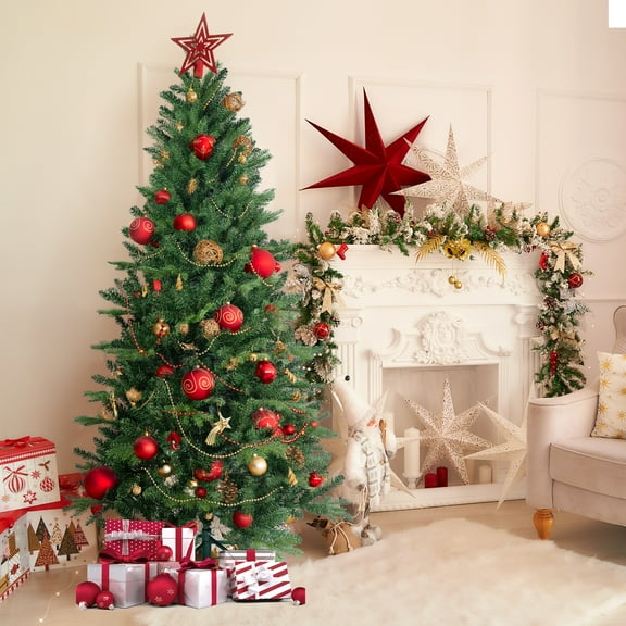 HestiNysus 5ft feet PE/PVC hybrid Christmas tree (steel wire + iron wire)