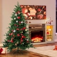 thumbnail image 1 of HestiNysus 6.5ft feet PE/PVC hybrid Christmas tree (steel wire + iron wire), 1 of 6
