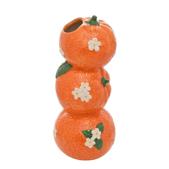 Hestia 21cm Triple Orange Vase