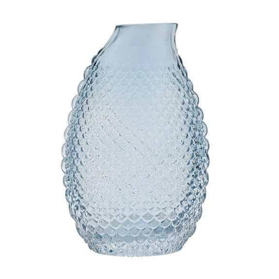Hestia Blue Textured Glass Vase