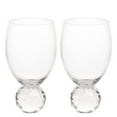 thumbnail image 1 of Hestia Diamond Ball Base Wine Glass (Pack of 2), 1 of 4