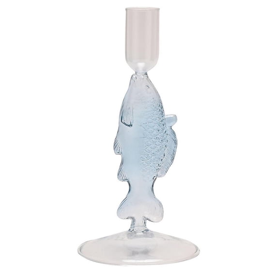 Hestia Glass Fish Candle Holder