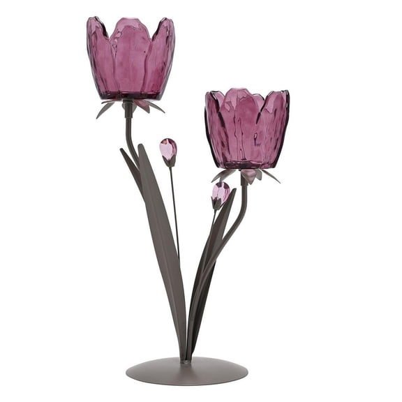 Hestia Glass Stem Full Candle Holder