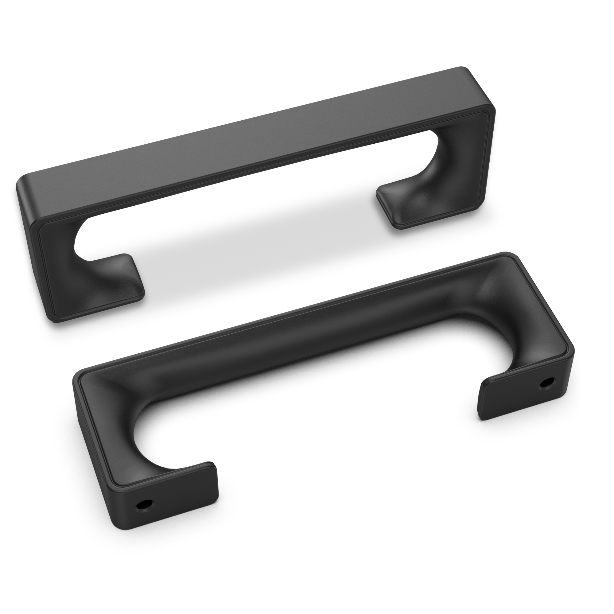 Hestia Hardware Black 33/4 Inch Hole Center Modern Pulls (10