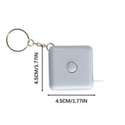 Hesxuno 1.5M Tape Measure Inch Cm Round Tape Automatic Retractable Soft Colorful Ruler Fruit Automatic Telescopic Measuring Tape Measuring Body Circumference