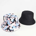 thumbnail image 1 of Hesxuno Adult Male And Female Fisherman Hats Camouflage Pattern Double Sided Fisherman Hats Wear Outdoor Sunscreen Sun Hats On Both Sides, 1 of 4
