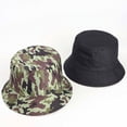 thumbnail image 1 of Hesxuno Adult Male And Female Fisherman Hats Camouflage Pattern Double Sided Fisherman Hats Wear Outdoor Sunscreen Sun Hats On Both Sides, 1 of 4