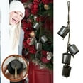 thumbnail image 1 of Hesxuno Christmas Bell Brass Cow Shabby Style Rustic Metal Hanging Giant Cow Bells Decor, 1 of 1