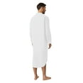 thumbnail image 1 of Hesxuno Mens Long-Sleeved Button-Down Solid Color Printed Shirt Stylish Nightgown, 1 of 7