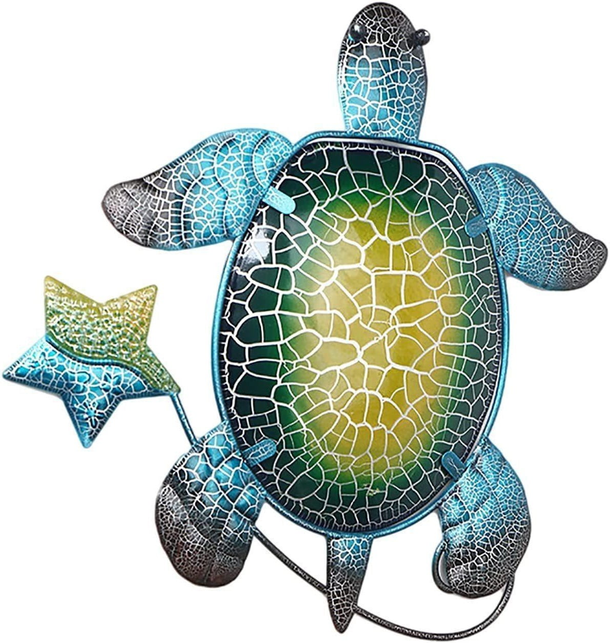 Hesxuno Metal Sea Turtle Wall Decor Sea Turtle Wall Art Decoration For