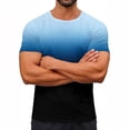 thumbnail image 1 of Hesxuno Novelty Graphic Tees for Men Round Neck Short Sleeve T-shirt Casual Summer Comfort Tee Athletic Running Hiking Shirts Multicolor#5 M, 1 of 4