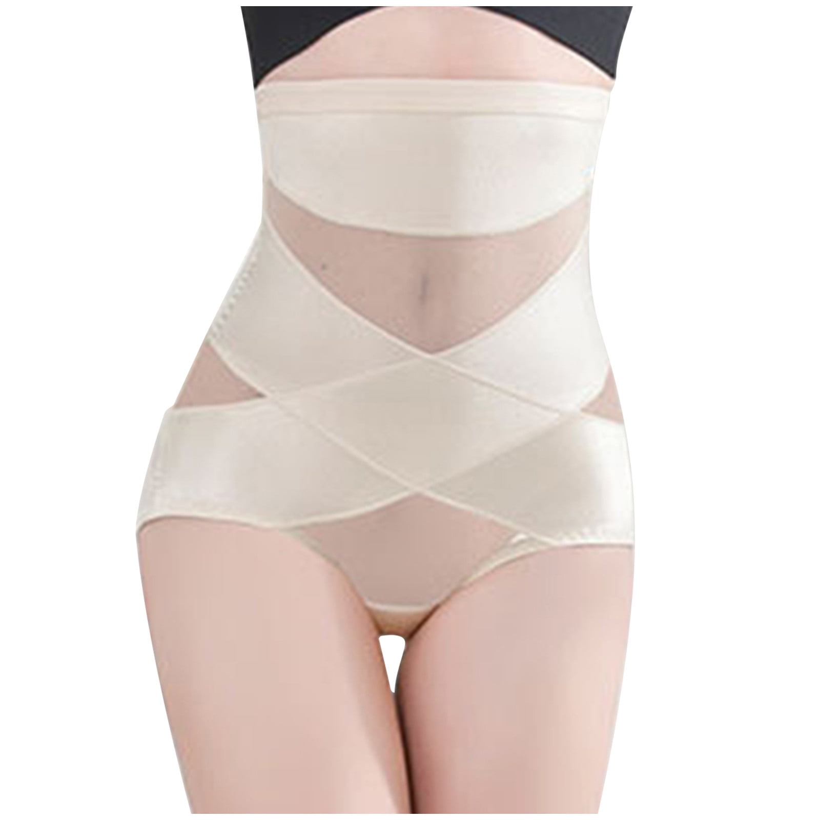 Cathalem Smooth Corset tucking shaping waist and pants Women's high waist  Shapeware Body Spanks for Women Underwear Beige Large 