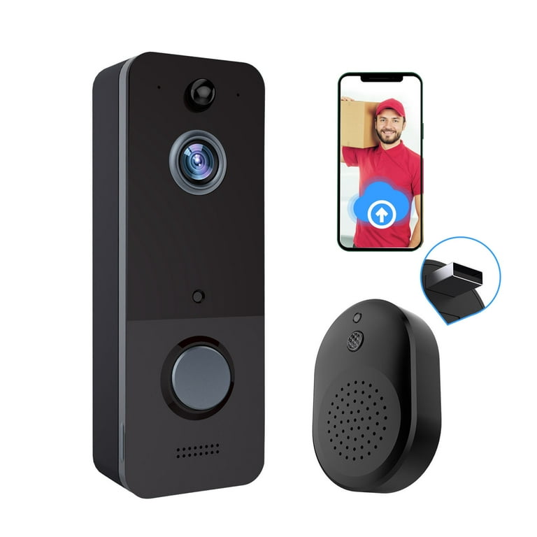 Wyze 1080p Wired Smart Wall Mounted Door Bell Kit with Chime and Digital  Zoom IP65 with Ni