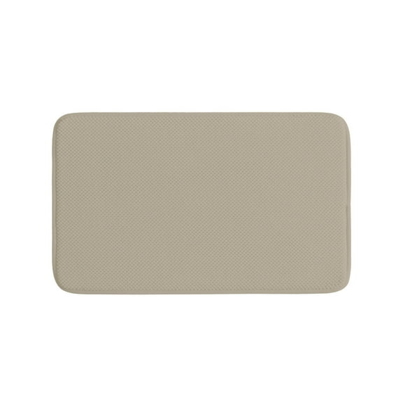 Hesxuno Thick Striped Memory Foam Bath Rugs, Soft Absorbent Velvet Bathroom Mats, Non-slip Bottom , Machine Washable Bathmat, Carpet Rug Room Decoration For Wash Floor