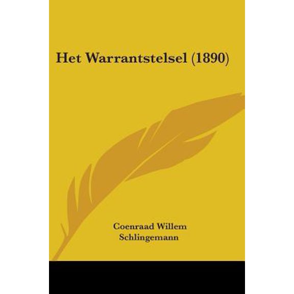 Het Warrantstelsel (1890) Paperback