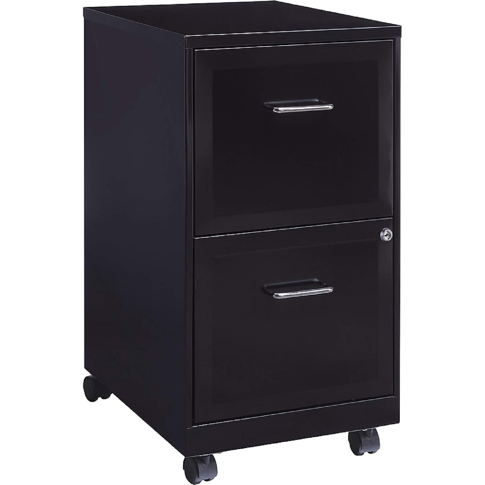 HetayC 2Drawer Vertical Locking File (Black, Sold as 1 Each