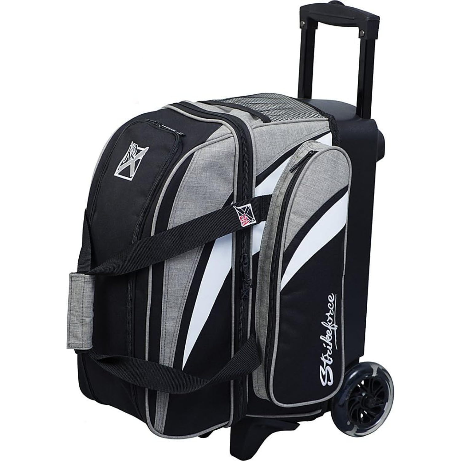 HetayC Cruiser Double Bowling Bag With Deluxe 4.5" Smooth Kruze urethane wheels for an ultra