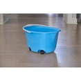 thumbnail image 1 of HetayC EZ-Glide Multi-Purpose Bucket on Wheels, 5-Gallon, Blue, for Bathroom/Home/Kitchen Cleaning or Car Washing, 1 of 3
